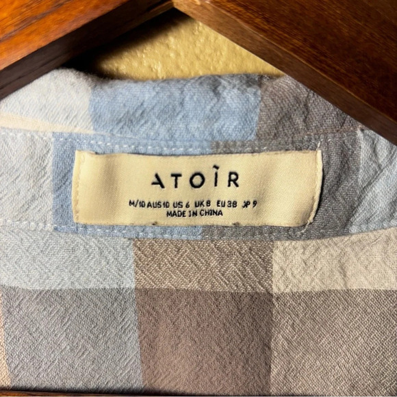 Atoir The Vision Dress in Air Force Blue Check, size 6, Contemporary Chic Retro - Picture 6 of 16